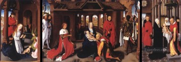 ハンス・メムリンク Painting - 三連祭壇画 1470 オランダ ハンス メムリンク